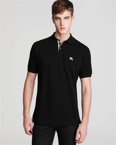 burberry brit polo black|Burberry polo shirt men.